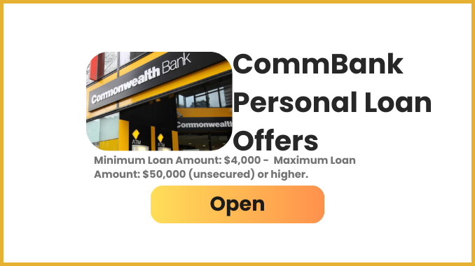 CommBank Personal Loan Offers