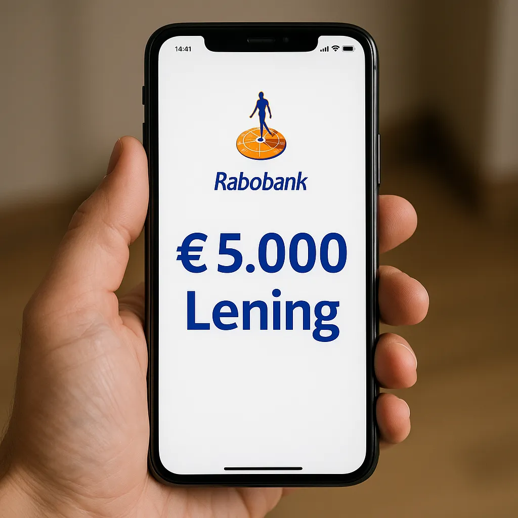 €5.000 lenen bij Rabobank